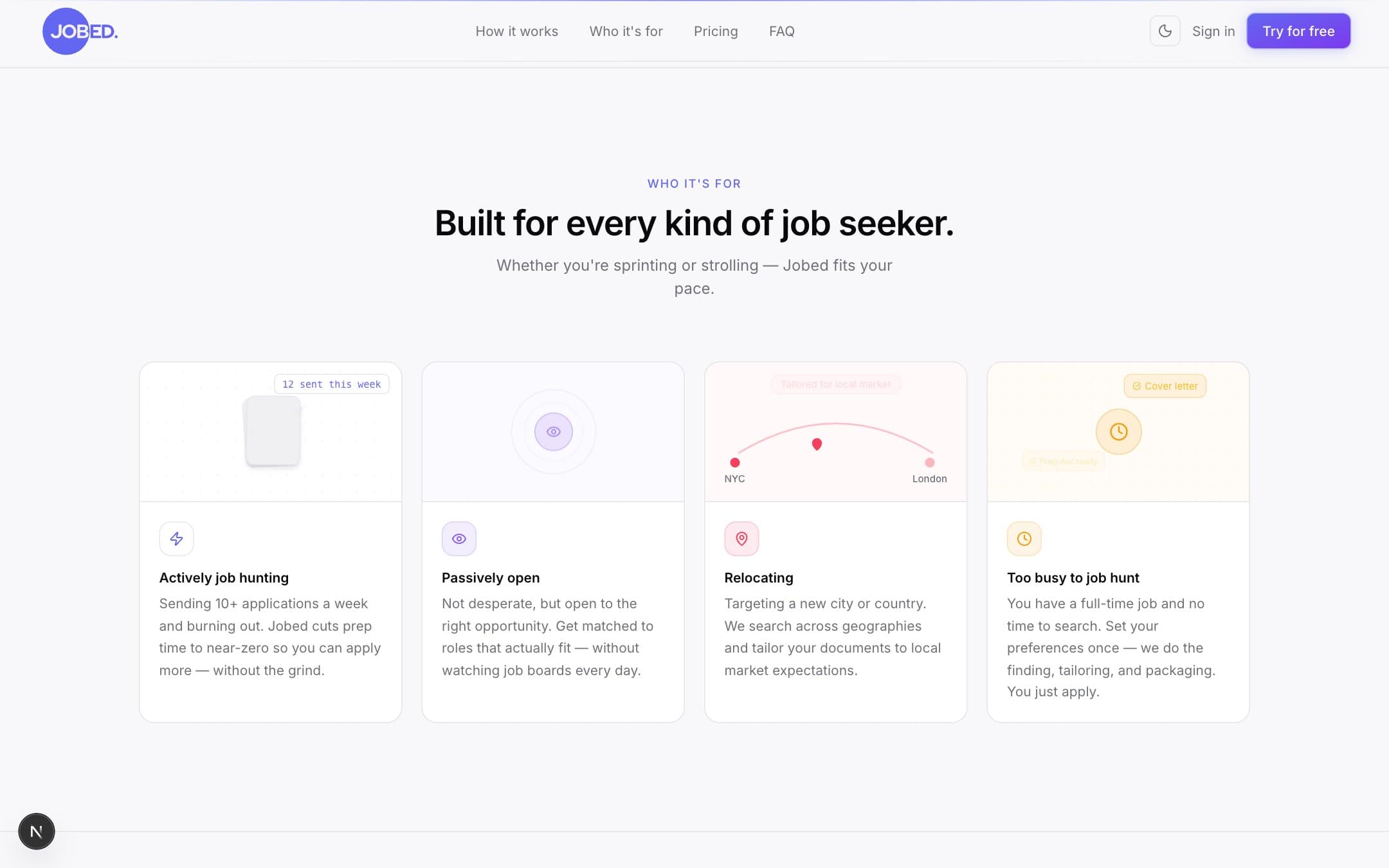 Jobed — built for every kind of job seeker